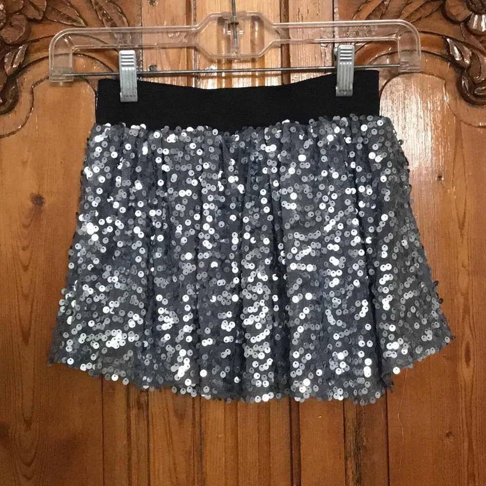 Justice Sequin Skater Skirt